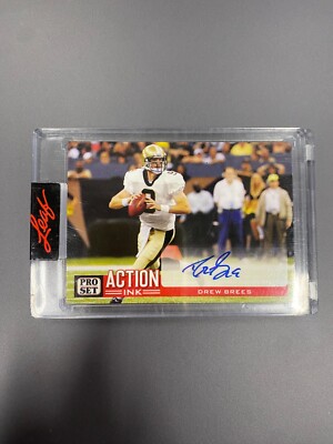 DREW BREES 2022 PRO SET #AIDB1 ACTION INK AUTO