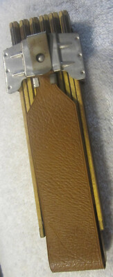 72'' Evans Extension Rule ruler  No. X40 6ft 6'  Tools w Clip On belt Case vtg