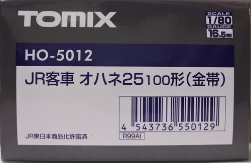 Tomix HO-5012 JR Passenger Car OHANE 25-100 (Gold Belt) - HO - Picture 3 of 3