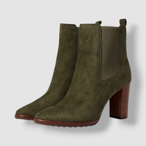 Lauren Ralph Lauren Women's Green Olive Mylah Chelsea Boots Shoe Size 5.5B - Picture 2 of 6