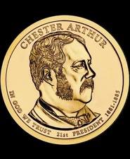 2012 P Chester Arthur 21st President-Presidential Dollar Gem BU!!