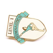 Level 1 Gymnastics Pin Lapel Enamel Collectible 1999