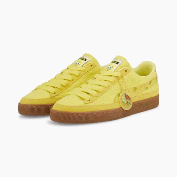 PUMA X SPONGEBOB Suede 391008 01 Lucent Yellow Citronelle | eBay 