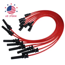 Jdmspeed Red Silicone Spark Plug Wires For 2003 04 2005 Dodge Chrysler 5.7L Hemi