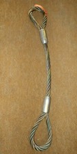 Eslinga de cuerda de alambre Lift-All, importada, ojo/ojo, tapa vertical. 19.600 libras, diámetro 1 i