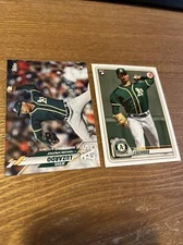 JESUS LUZARDO RC 2020 Topps Update #U94 & Bowman #61 Athletics Baseball (b3)