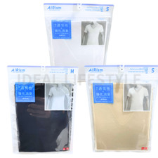 Camiseta UNIQLO AIRism Malla Antiolor Cuello en V S-4XL Blanca/Negro/Beige 464308 Nueva con Etiquetas