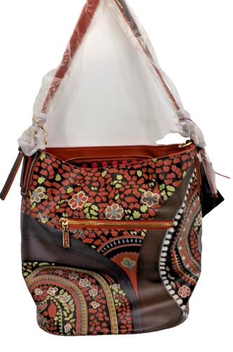 Nicole Lee Vintage Sara Hobo Bag Purse Crossbody Studded Vegan Leather NWT - Picture 2 of 19