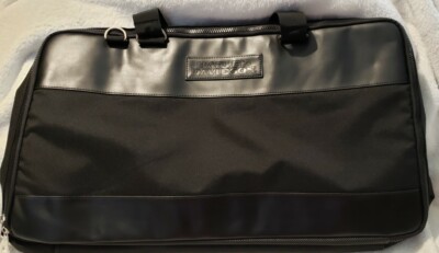 Harley Davidson Suitcase/Duffle Bag Black Leather/Nyn -2 Bags 1 NWOT 1 Pre-owned