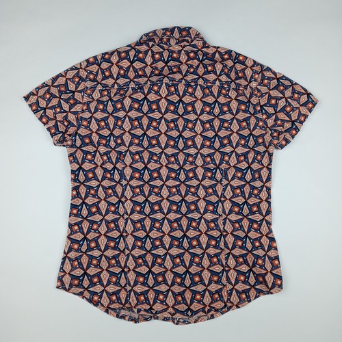 CALVIN KLEIN Button Shirt Up Short Sleeve Women's Size Medium Casual - Picture 5 of 9