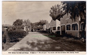 Silver Springs Court Hotel Cottages Silver Spring Florida 1937