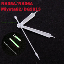 White Watch Hands for Miyota8215 821A NH35A NH36A DG2813 ETA2824 PT5000 SW200