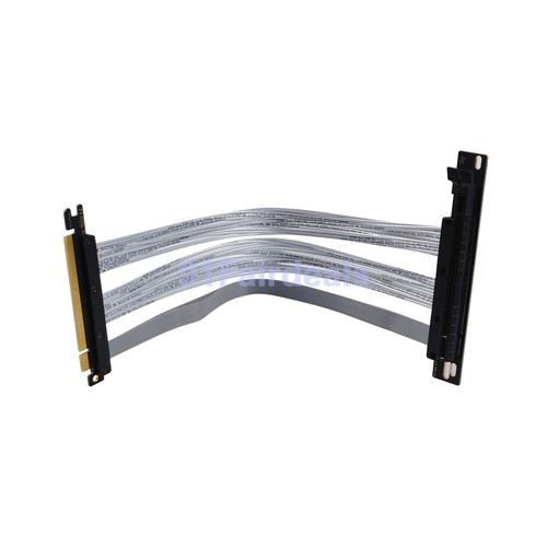 PCIE 4.0 Extension Cable 16x Shielded High Speed GPU Riser Cable 90 Degree 30CM - Picture 2 of 7
