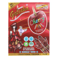 New 1 Box 12cone Golecha Cherry Red Color Henna Cone Temporary Tattoo Body Art