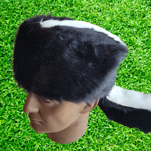 Mountain Man Skunk Hat And Tail Skunk Hat Faux Fur Tail Cap
