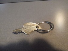 Unique Collectible Key Chain Metal Key Shaped Like Leaf