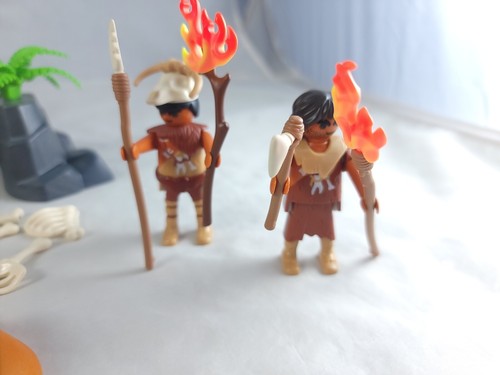 Playmobil #5102 Gatto dai denti a spada con uomini delle caverne quasi completo difficile da trovare - Foto 5 di 14