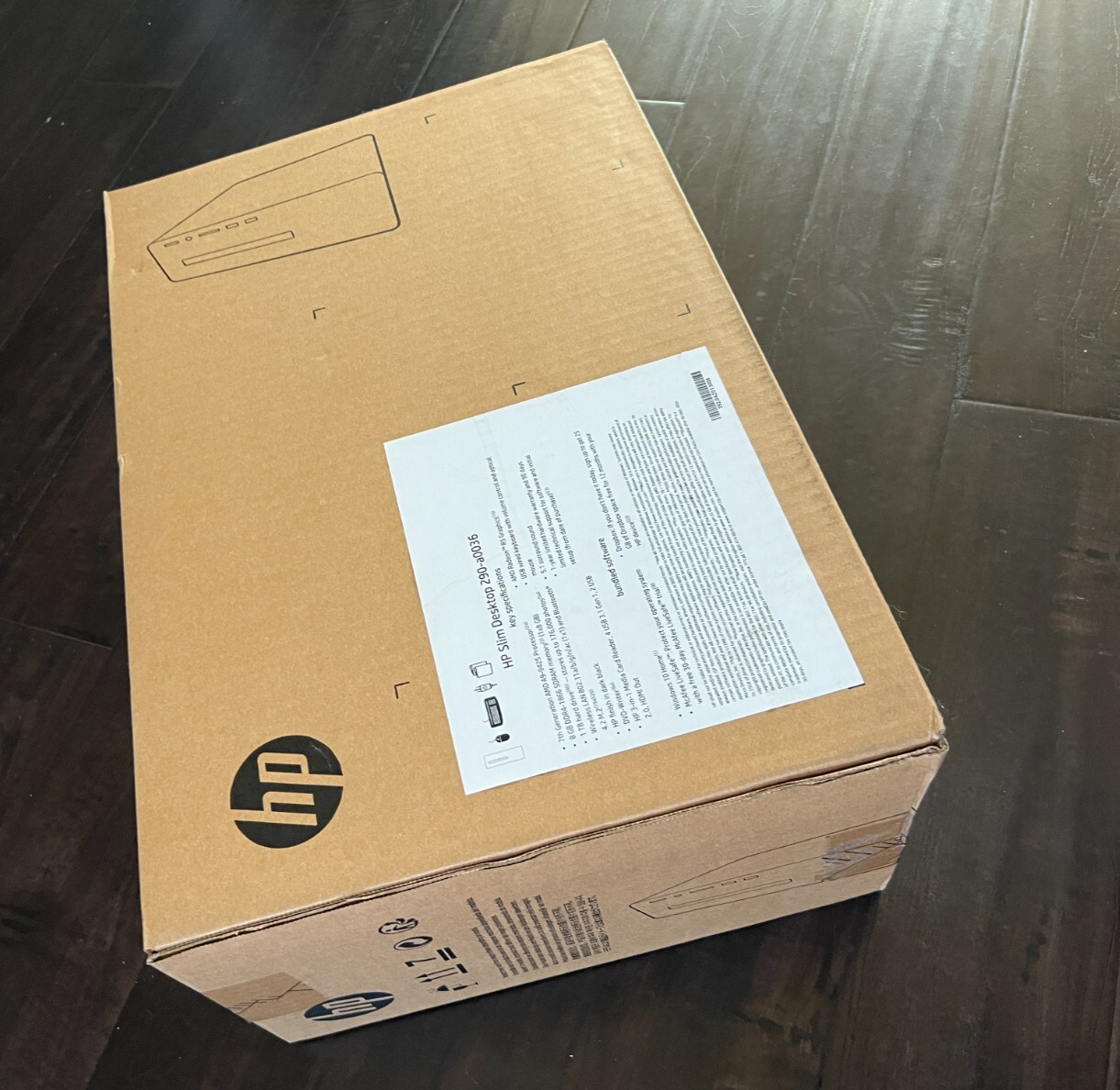 HP SLIM DESKTOP 290-a0026 7th Gen 8GB RAM 1 TB HDD Hard Drive NEW IN BOX SEALED