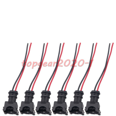 Inte　8点 6X Fuel Injector Connectors Fits Nissan 300ZX Z31 84-87 N/A