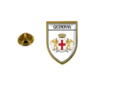 Anstecknadeln Pin Badge Anstecknadel Andenken Flagge Land Wappen Wappen Gene Genua Italien
