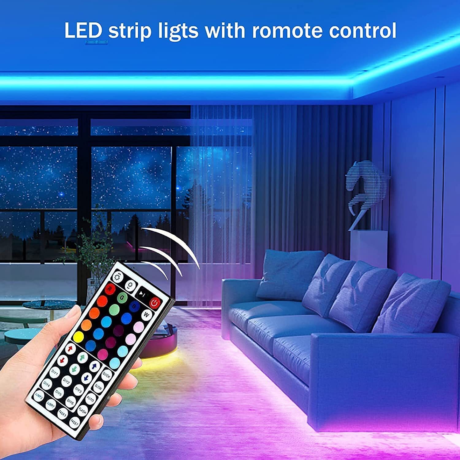 Keepsmile Led Strip Lights Bluetooth Smart App Music Sync RGB Color