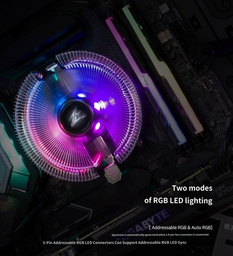 Zalman CNPS7600 ARGB low-noise 92mm Fan / Compack size CPU Cooler with heatsink - Picture 14 of 15