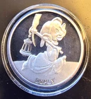 Snow White & 7 Dwarves Dopey Box & COA Disney Mint-0.999 Silver 1 Oz Coin  Rare