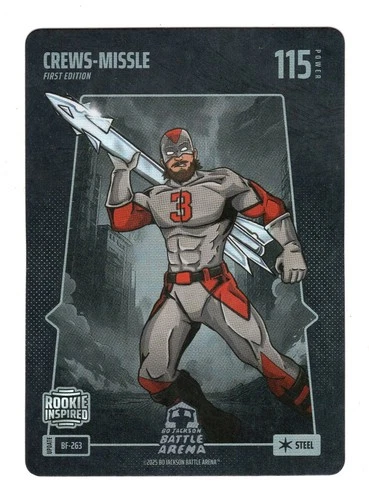 2025 Bo Jackson Battle Arena Update BATTLE FOIL STEEL #BF-263 CREWS-MISSLE Crews