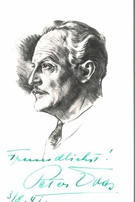 Peter Voss    **    Original Unterschrift auf Karte **   N 423 b