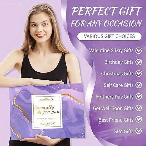 Self Care Gift Box for Women - 16 PCS- Birthday Gift,Get Well, Relaxation Kit - Picture 9 of 9