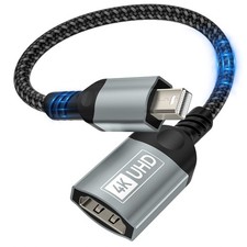 Nersligek Mini DisplayPort to HDMI Adapter, 4K Mini DPThunderbolt to HDMI Ada...
