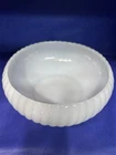 Set Of Two Vintage Milk Glass Medium Sized Serving Bowls
