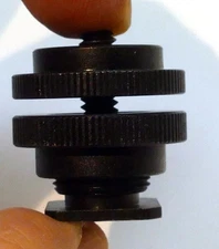Cold Shoe Flash accessory shoe Adapter for bracket for the camera 1/4"