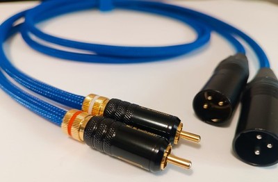 COPPIA CAVI AUDIO XLR / RCA SOMMER GALILEO ASSEMBLATI ARTIGIANALMENTE