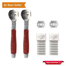 2 Pack Stainless Steel Callus Shaver Set with 20 Blades - Optimal Foot Care