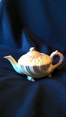 Belleek Ireland Neptune TRIDACNA Pink Seashell Teeservice - 24 Teile