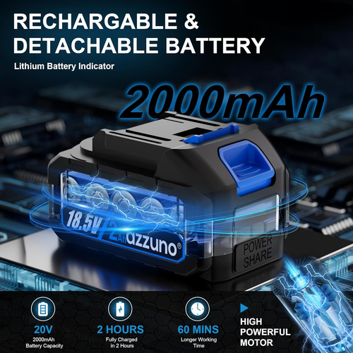 Tagliasiepi Tagliasiepi Senza Fili, 2 in 1 Tagliasiepi Elettrico a Batteria&Erba Karitè - Foto 7 di 12
