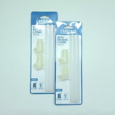 Lot of 2 Camelbak 2 Valves 2 Straws Bottle Bite Valves Straws Eddy Groove NEW