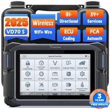 2025 VDIAGTOOL VD70S OBD2 Wireless Scanner Bidirectional Full System Diagnostic 