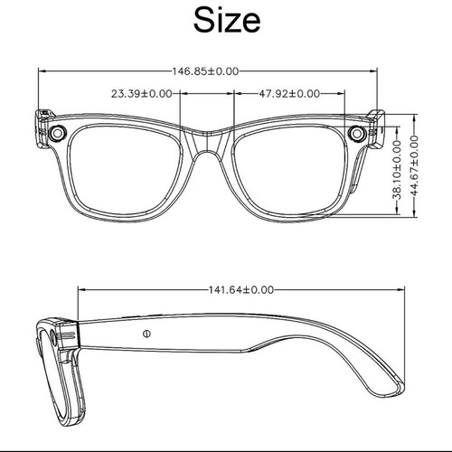 Video Recording Eyewear/Sunglasses Chat-GPT AI Smart Glasses Bluetooth Earphone - Picture 3 of 17