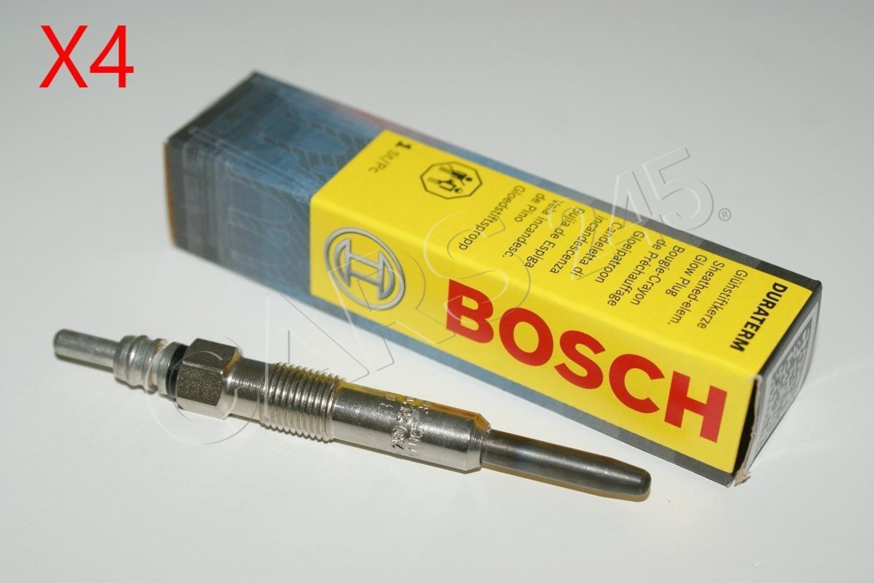 BOSCH X4 pcs Glow Plug Fits VW AUDI SEAT SKODA OPEL VOLVO FORD Bora 150064610