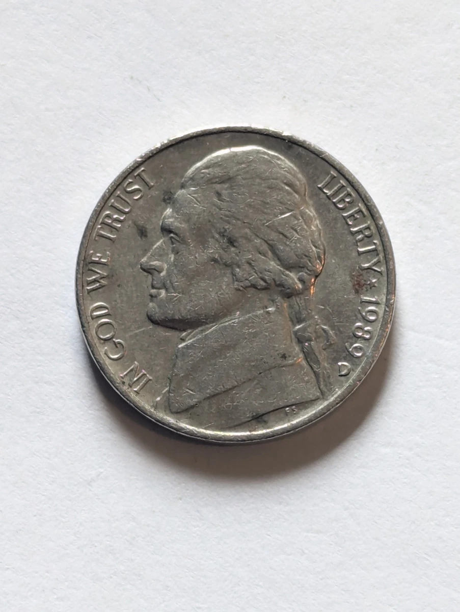 アメリカ1989-D ジェファーソン ニッケル 1989-D Nickels Worth Money: How Much Is It Worth and Why, Errors