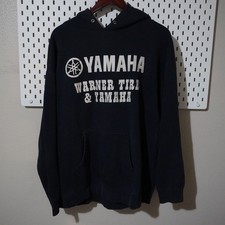 Yamaha Warner Tire Hoodie XL Pullover Sweatshirt Logo Graphic Biker Motocrossing