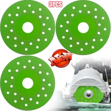 3x Diamond Chamfered Saw Blades 4.5"Tile Glass Ceramic Cutting Disc Grinder Tool