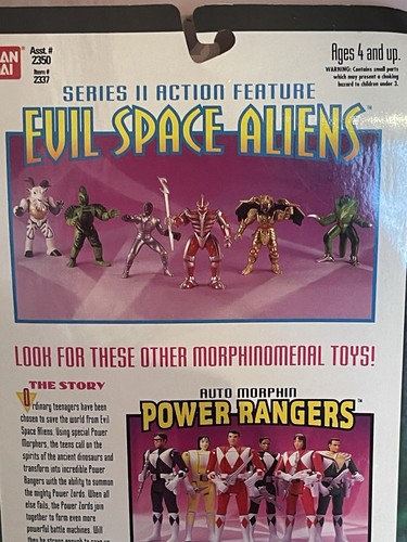 1994 Bandai Mighty Morphin Power Rangers Evil Space Aliens Evil Light Lord Zedd - Bild 8 von 10