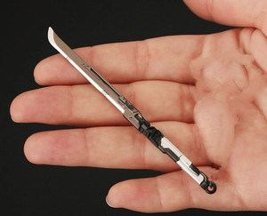 1/12 Carbon Yama Sword Blade Weapon Model For 6'' Action Figure Body 3.54''