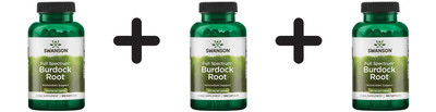 3 x Swanson Burdock Root, 460mg - 100 caps (224,92 EUR/kg)