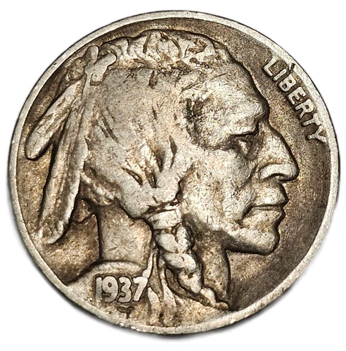 1937-S BUFFALO NICKEL FINE+ FREE US SHIPPING