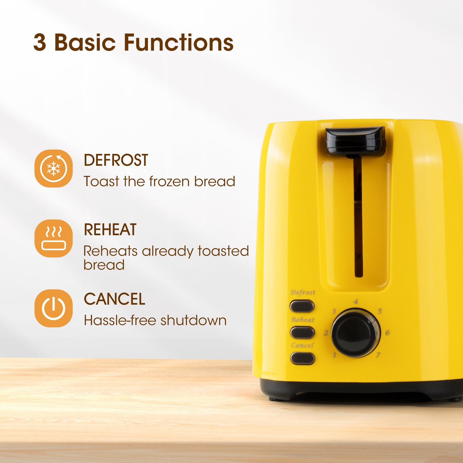 2 Slice Toaster, 1.3 Inches Wide Slot Bagel Toaster with 7 Shade Settings and...