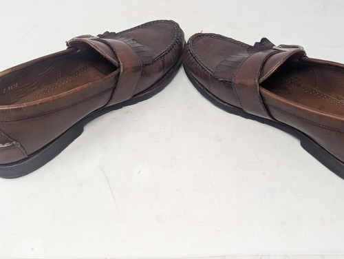 Allen Edmonds Halbschuhe Herren 11-1/2D Braun Leder Kiltie Schnalle Waterbury Schuhe - Bild 9 von 14
